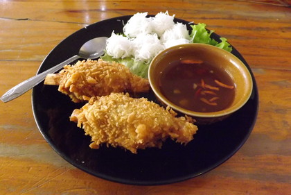 チャオトム（エビのすり身揚げ）